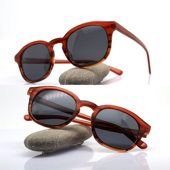 Sunglasses man woman classic oval style tone-on-t… - image 1