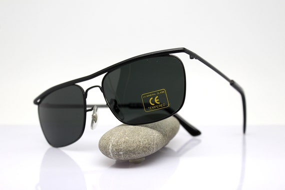 MADE IN ITALY classic rectangular sunglasses man … - image 2