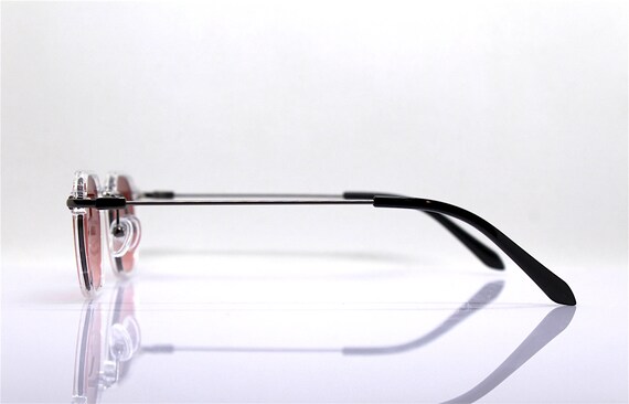 Small squared octagonal sunglasses man woman tran… - image 8