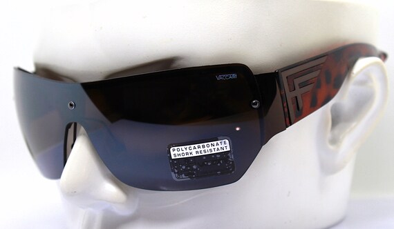 Mask wrap faceted rectangular square oversize sun… - image 2