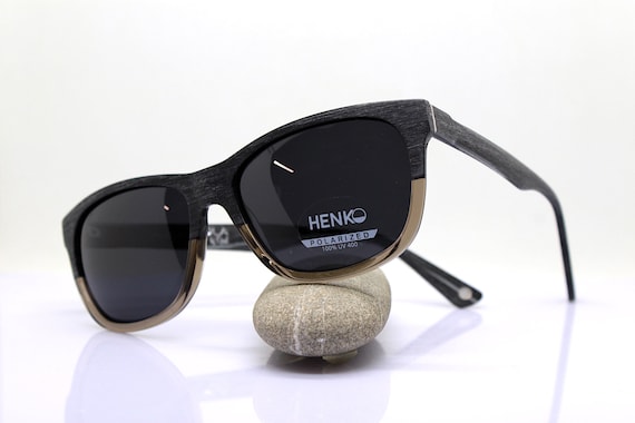 HENKO square rectangular classic sunglasses man b… - image 7