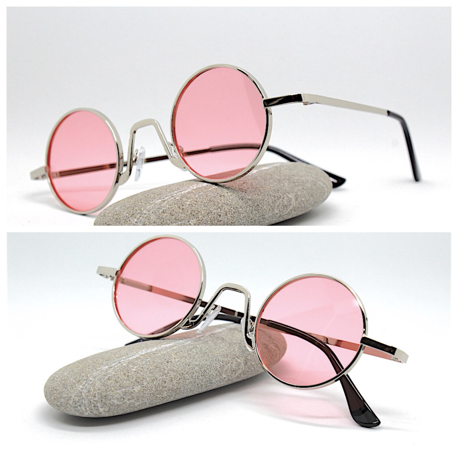 ZeroUV Occhiali Da Sole Rotondi Uomo - Modello Classico Vintage, Montatura Tonda Unisex
