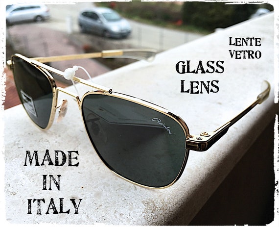 Men's square gold sunglasses cheap