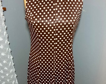 Brown Polkadot Dress | Etsy