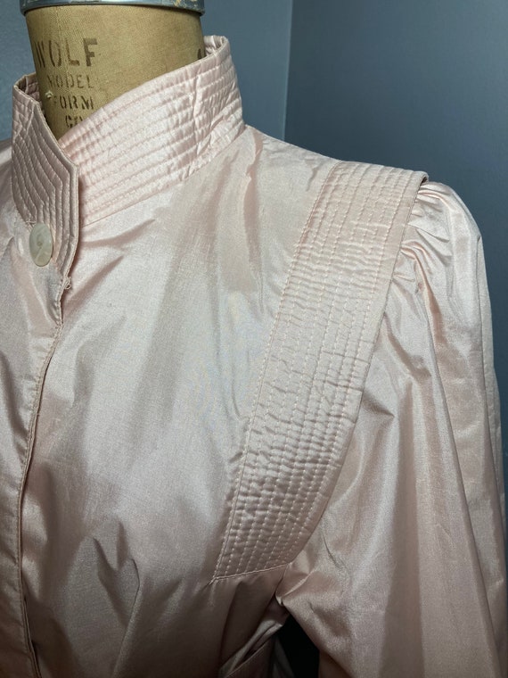 Vintage 1980s Pale Pink All Weather Trench Coat - image 3