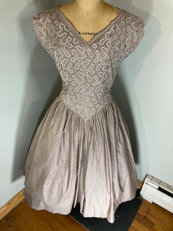 Beautiful 1960s Gracette Full Skirt Crinoline Dress Gem