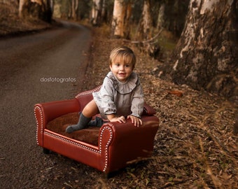 Mini Sofa - Model 14, Newborn Photography Prop - Ready to Ship