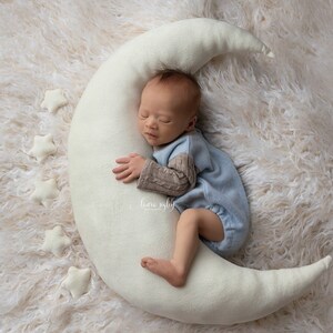 Moon Pillow Set - Ivory - Posing Aid for Newborn Photography (filled) - READY TO SHIP