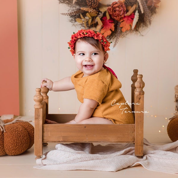 Elysian Rustic - Natural Wood, Newborn Photography Prop - Ready to Ship