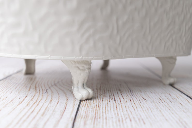 Footed Vintage Bathtub Bumpy Textured White Model 2 Etsy