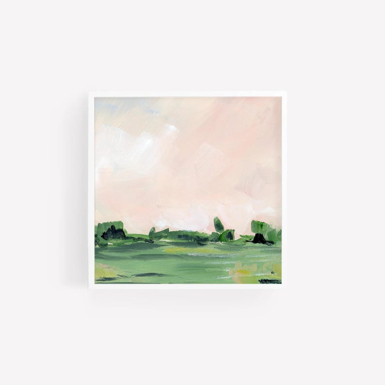 Rosé Sky Landscape Print: Modern Minimalist Art image 7