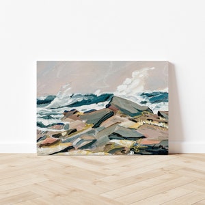 Eastern Point, Prout's Neck, Maine, Inspired by Winslow Homer, Print on Canvas image 1