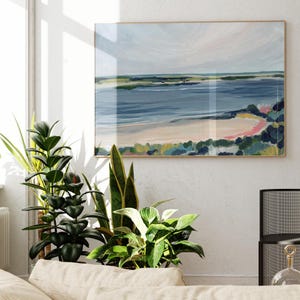 Blick vom Chatham Bars Inn Print, North Beach Island, Chatham, Cape Cod Kunst, Küstendekor, Küstenkunstdruck, moderne Küstenlandschaft