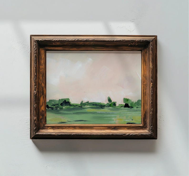 Rosé Sky Landscape Print: Modern Minimalist Art image 5