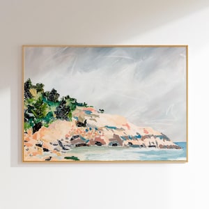 Plage qui chante, Manchester au bord de la mer, impression de paysage côtier, impression d'art de plage, décoration de plage, ferme côtière, tête d'aigle, Cape Ann
