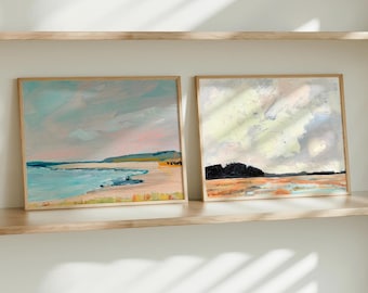 Coastal Landscape Print Set: Crane Beach & Choate Island Art