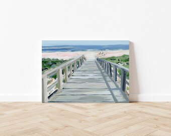 Beach Boardwalk Canvas Wrap