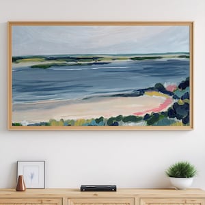Samsung Frame TV向け海岸風景アート（デジタルダウンロード） - Etsy 日本