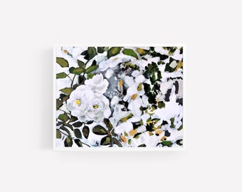 Impression de fleurs blanches, impression d’art floral Serena, impression botanique, impression d’art floral, art mural floral, impression magnolia, décoration murale de ferme moderne