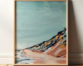 Cape Cod Dune Art Print: Abstract Coastal Landscape