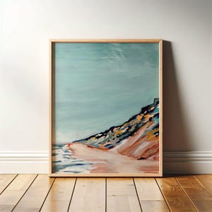 Beach Art Print, Abstract Landscape Print, Coastal Landscape, Coastal Farmhouse, Massachusetts Beach Decor, Cape Cod Art, Wellfleet MA
