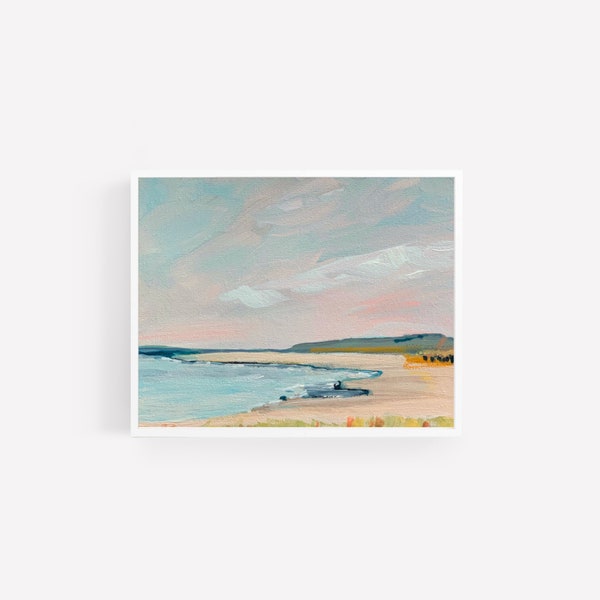 Coastal wall art, coastal decor, Crane Beach Ipswich MA, Massachusetts art print, new england beach art, modern beach print, beach wall art