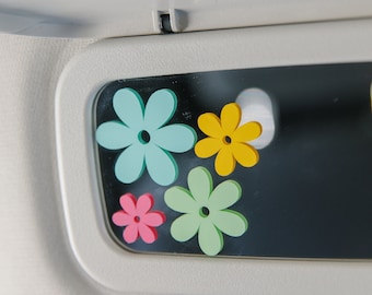 Flower Mirror Decal, Car Mirror Decal, Flower Decal, Mirror Sticker, Flower Mirror Sticker, Flower Decal, Cute Car Sticker, Car Accessories
