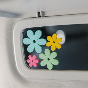 Flower Mirror Decal, Car Mirror Decal, Flower Decal, Mirror Sticker, Flower Mirror Sticker, Flower Decal, Cute Car Sticker, Car Accessories