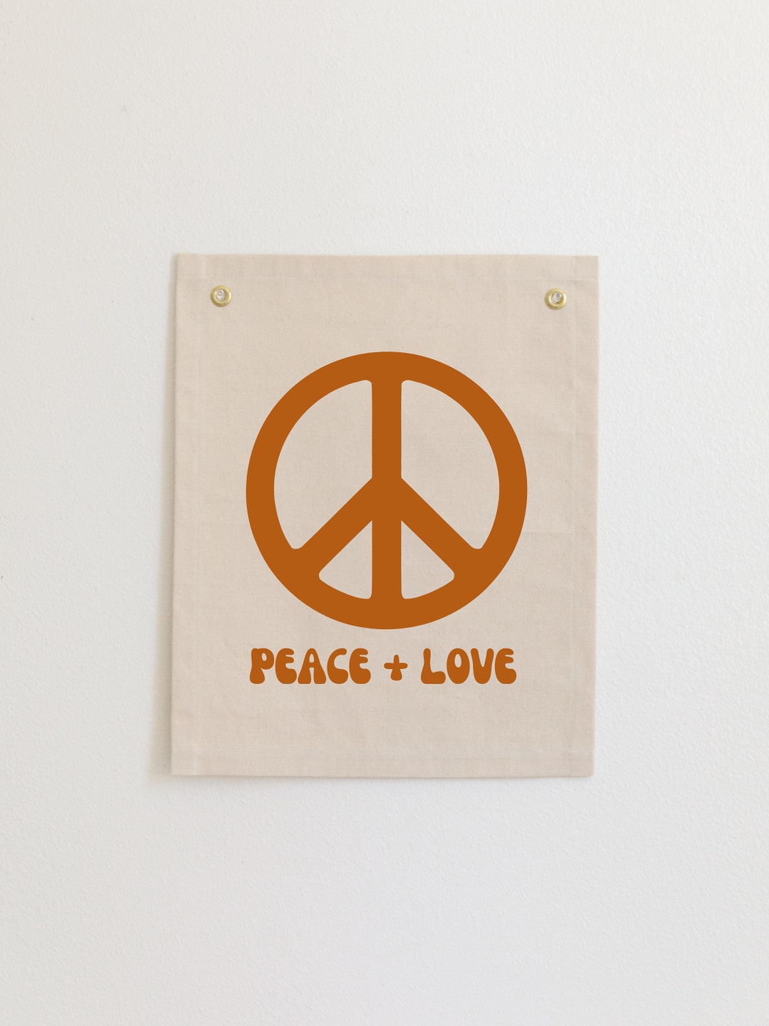 Peace and Love Wall Decor Hippie Wall Hanging Peace Sign Etsy
