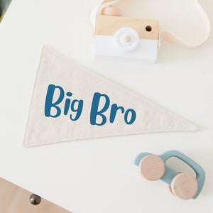 Bro Pennant Banner, Gender Reveal Sign, Big Brother Pregnancy Reveal, Big Brother Little Brother, Pregnancy Announcement Sign