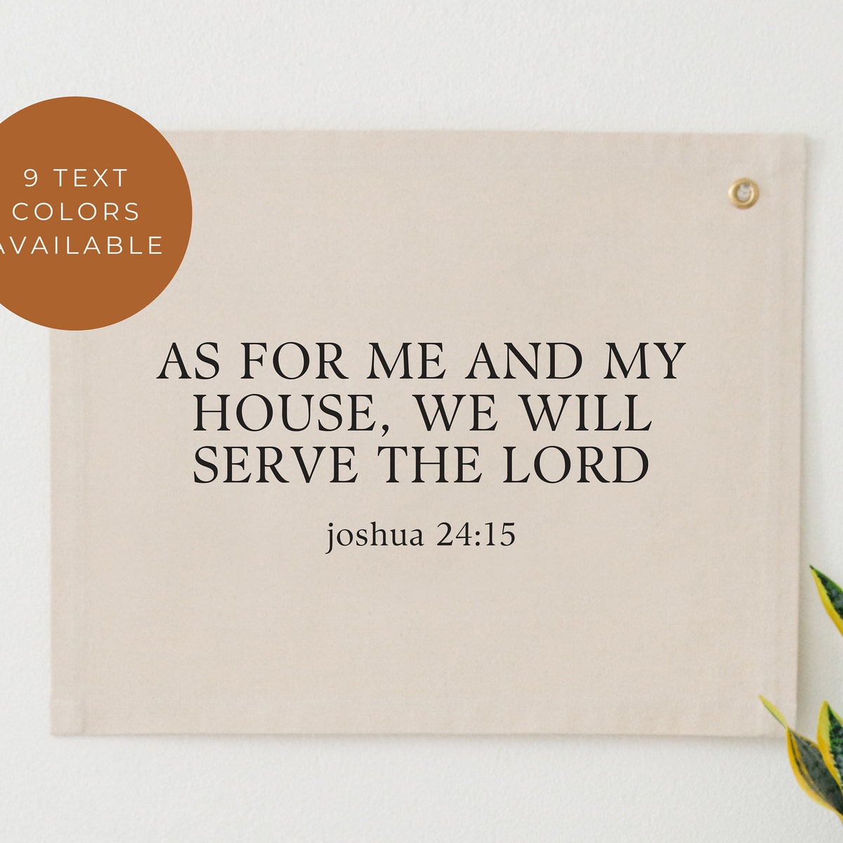 As for Me and My House We Will Serve the Lord Canvas Banner, Joshua 24:15 Sign, Bible Verse Tapestry, Bible Verse Banner, Scripture Flag - Etsy