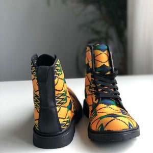 Kente Print Men/women Boots Ankara print men/women boots African print men/women boots image 9