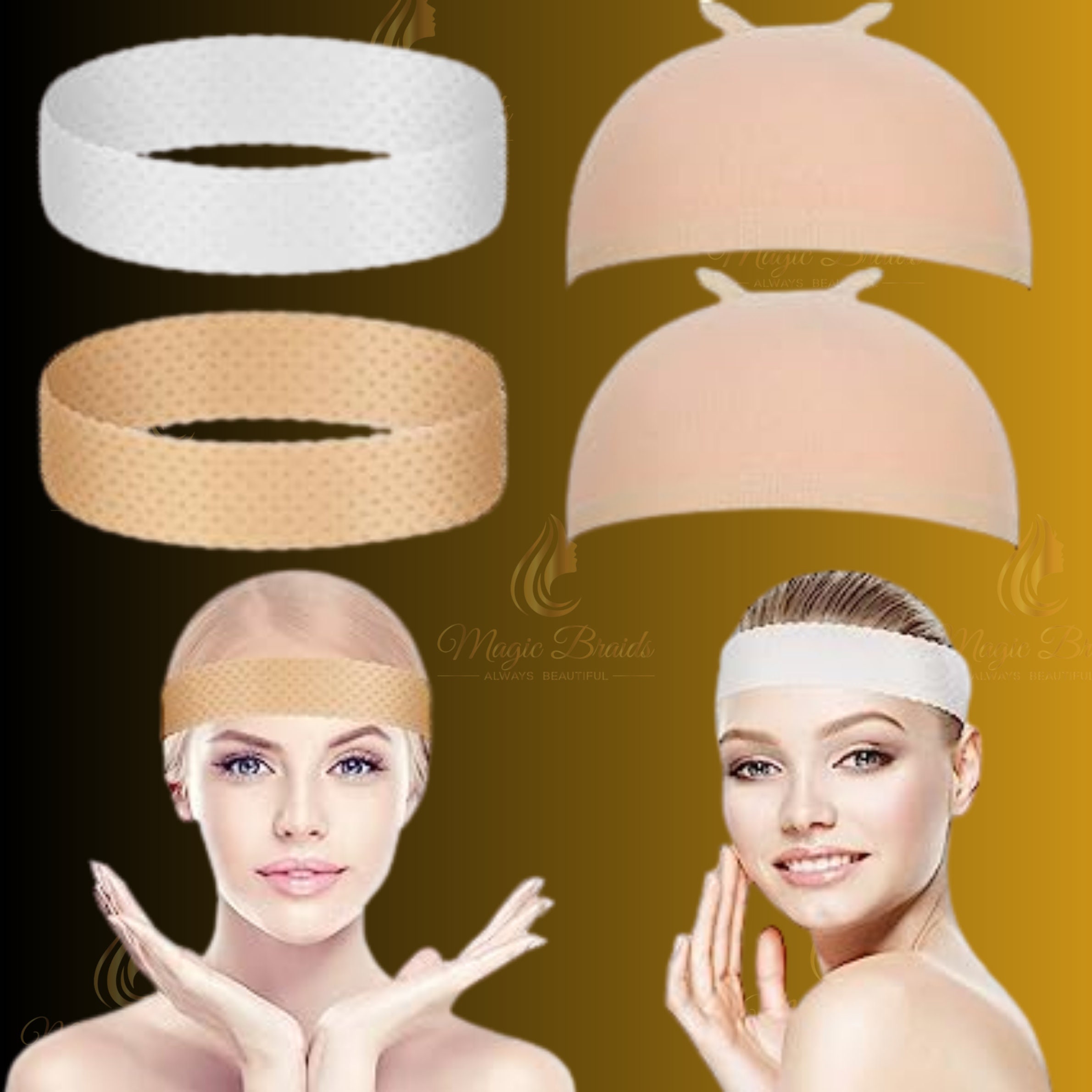 Double-sided, Anti-slip Soft, Stretch Wig Elastic Band for Attachment in Wig  Making 1 Inch Wide X 32 Inches Long 