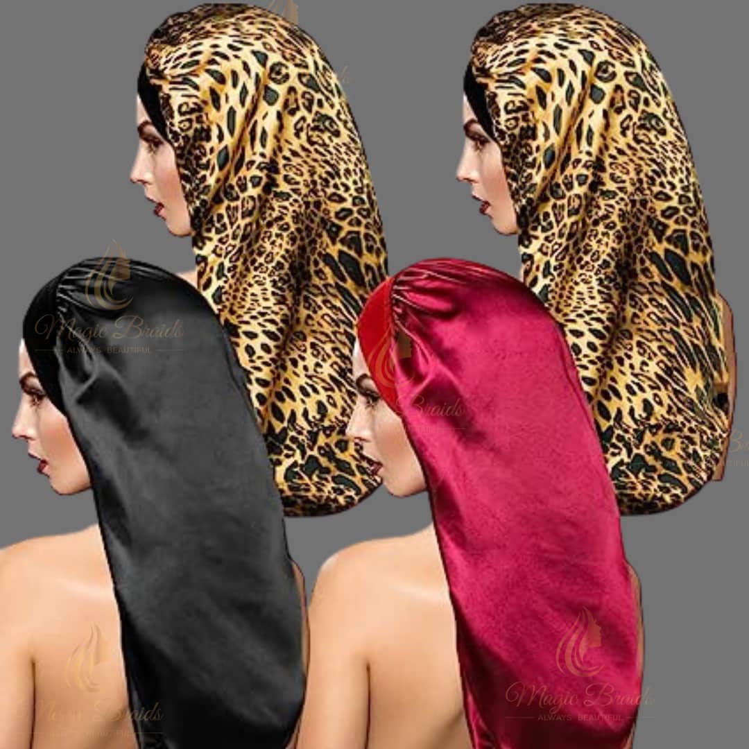 4 Pieces Satin Sleep Cap for Curly Hair and Dreadlock Long Etsy