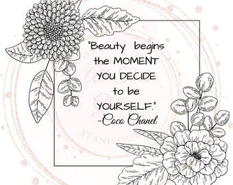 Coco Chanel Cut File Etsy