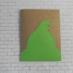 Grinch Christmas Card,Christmas Card Set, Grinch Card, Holiday Card, Handmade Christmas Card
