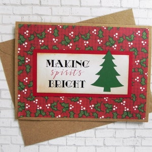 Christmas Tree Card, Christmas Card set, Holiday Card set, Handmade Christmas Card