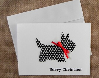 Scottie Christmas Cards, Christmas Cards Set,  Holiday Card Set, Blank Card Set, Holiday cards, Christmas Cards