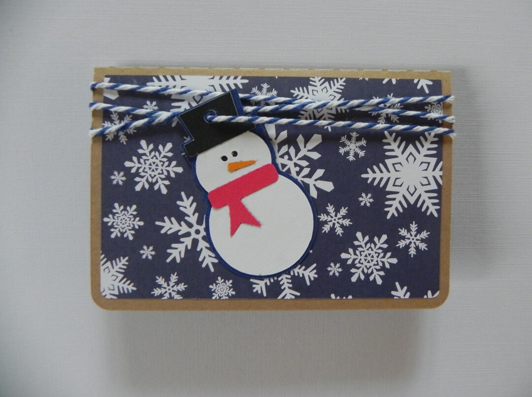 Snowman Gift Card Holder Christmas, Christmas Gift Card Holder, Gift