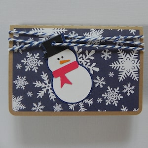 Titular de la tarjeta de regalo del hombre de nieve Navidad, titular de la tarjeta de regalo de Navidad, titular de la tarjeta de regalo, titular de la tarjeta, tarjeta de dinero, tarjeta de Navidad, tarjeta de muñeco de nieve