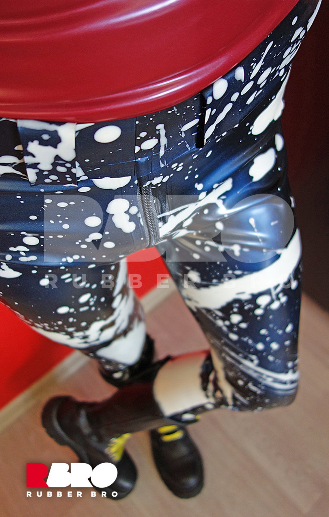 Mens latex rubber skinhead bleachers pants madetomeasure Etsy