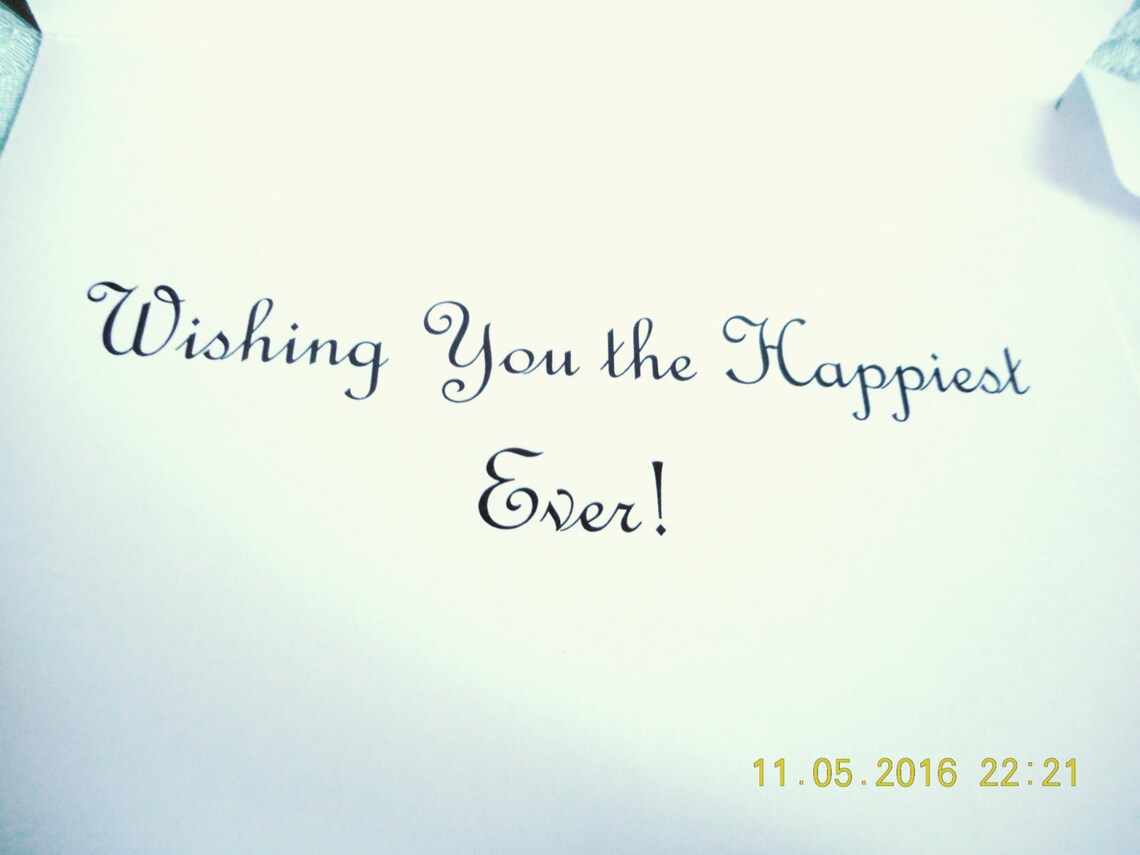 Greeting Card Wishing You The Best Ever Purple And Pink Etsy