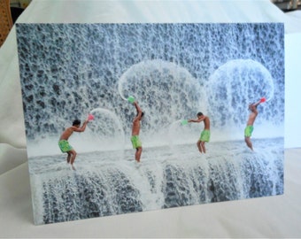 A Splash or Two ... greeting cards, thinking of you, splash, children, summer cards, fun #101