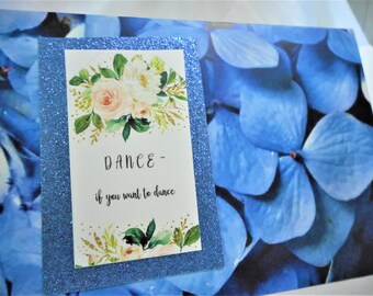 Dance if you want to Dance .... Congratulations, 3D cards, wedding, graduation, engagement party, folded card ... # 155A, #155B,