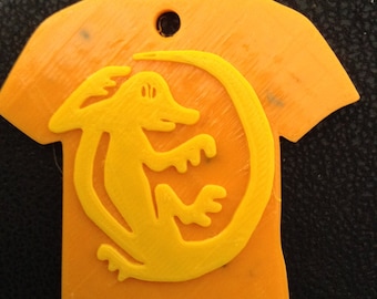 Orange Iguanas Key Chain & Lanyard 3D Printed Legends of the Hidden Temple 90's Nickelodeon Fan Art