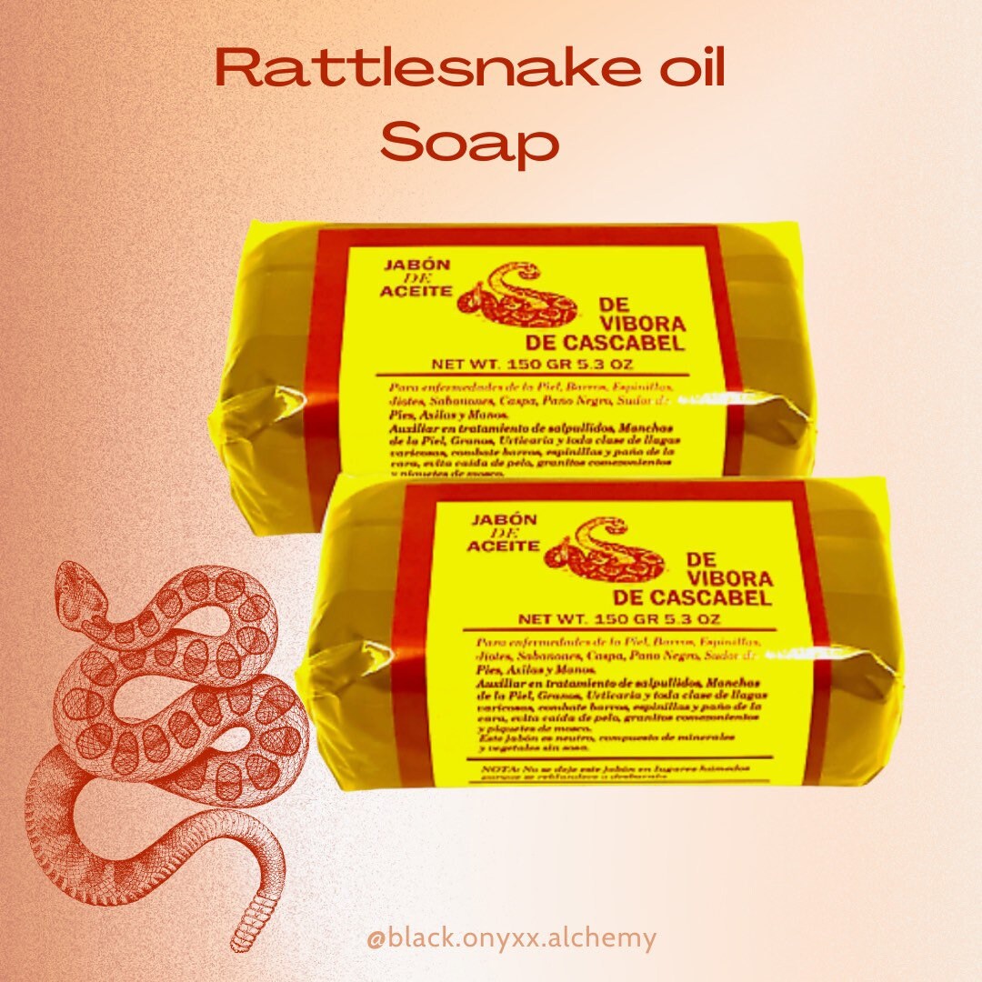 Rattlesnake Oil Soap/jabon De Aceite De Vibora De Cascabel Etsy
