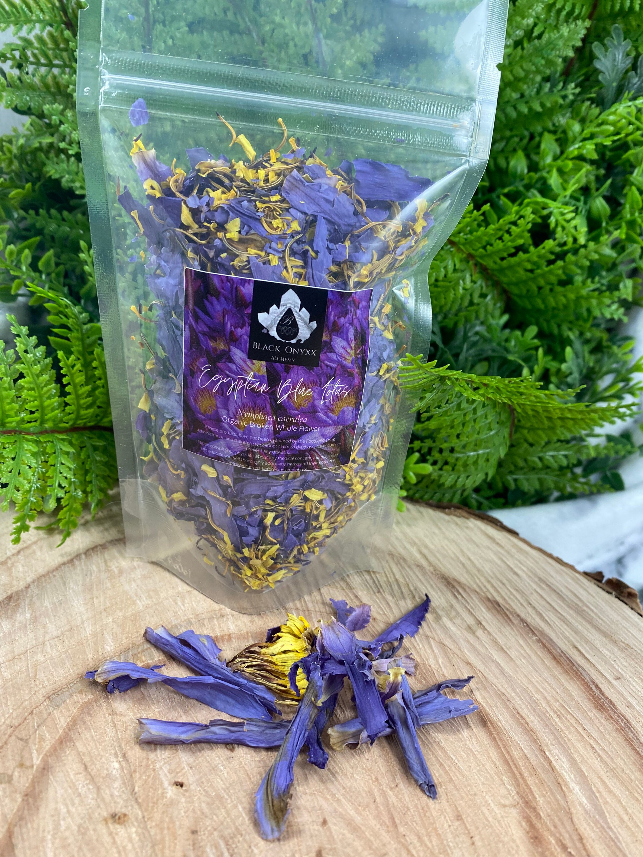 Egyptian Blue Lotus- whole flower crushed- Ancient dream flower.