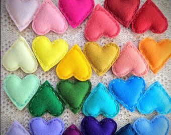 Felt Heart Cat Toy with Catnip and Jingle Bell