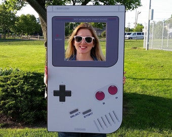 Game Boy Stil Foto Prop Rahmen, Videospiel Party Prop, Gamer Party, Selfie Rahmen, Photobooth, Party Foto Prop, digitaler Download, printable