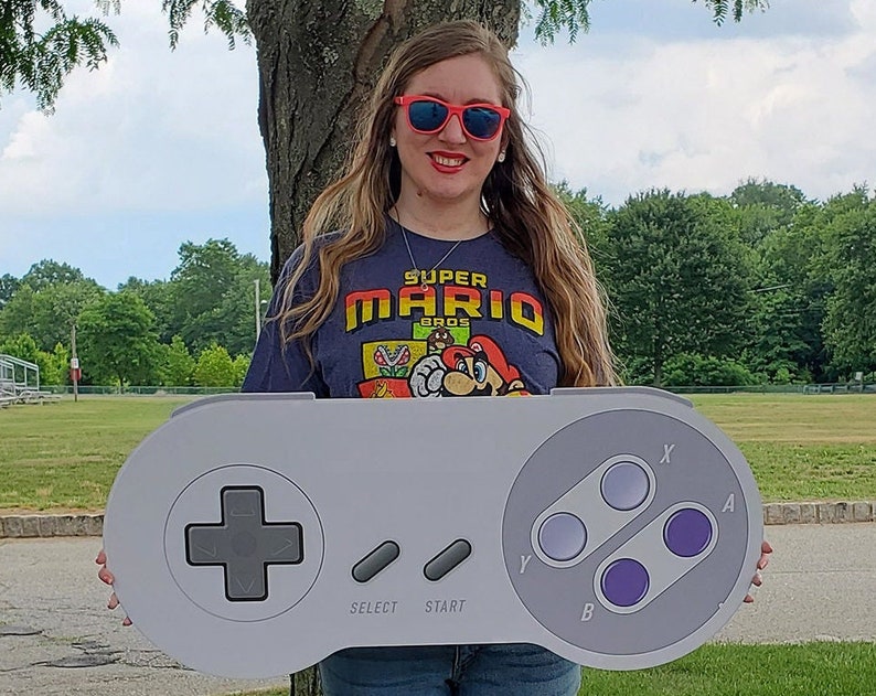 SNES Style Controller Photo Prop Video Game Party Prop Gamer Poster Gamer Party Party Photo Prop Digital Download Printable